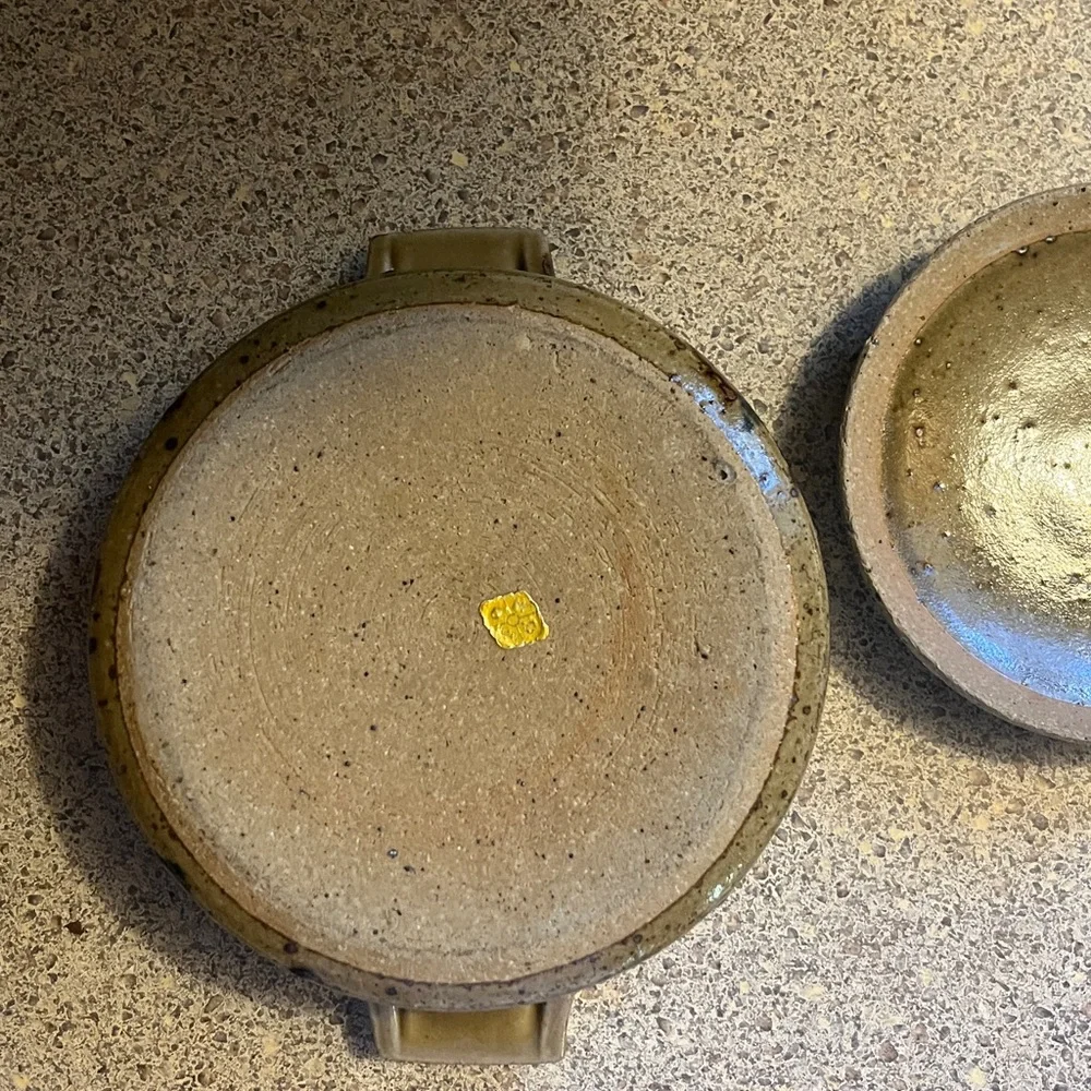 Vintage Otagiri stoneware dish with lid